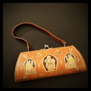 Vintage Purse with Asian African Accents